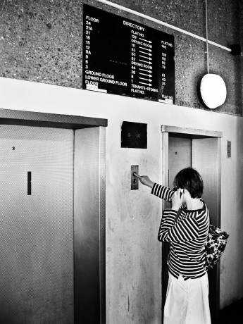 Lift lobby, Balfron Tower, Poplar