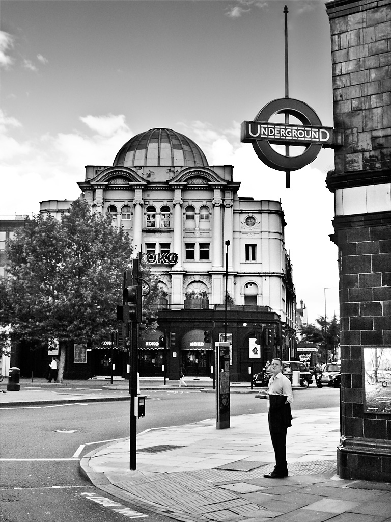 Camden Palace (Koko) from Mornington Crescent station - click to enlarge