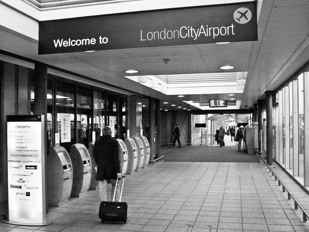 international airport in small city in london