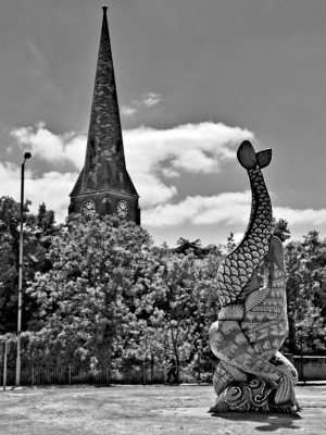 Fish Sculpture, Erith - click to enlarge