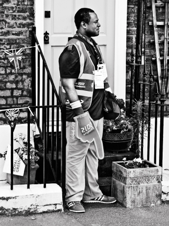 Olympic last-mile steward, Greenwich - click to enlarge
