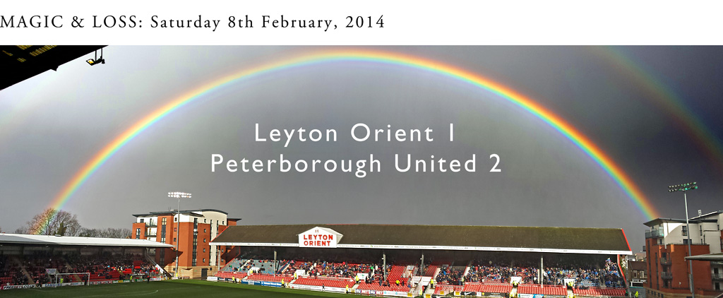 Rainbow over Brisbane Road - click to enlarge
