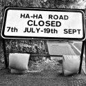 Olympic road closure sign, Little Heath, Charlton - click to enlarge