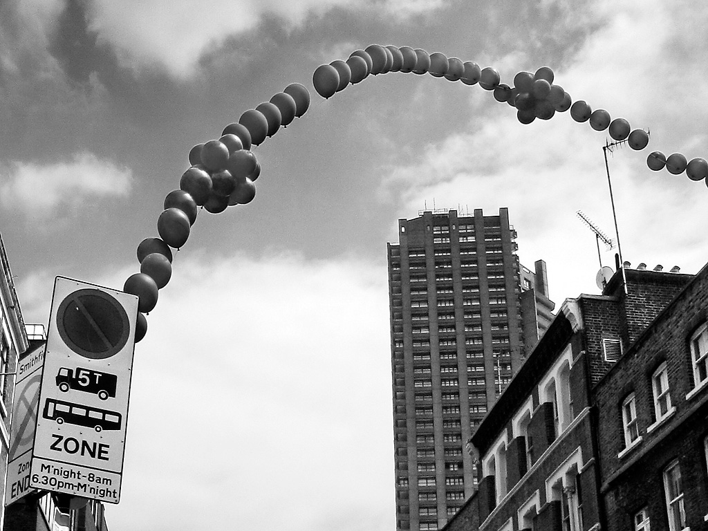 Balloons over the Barbican